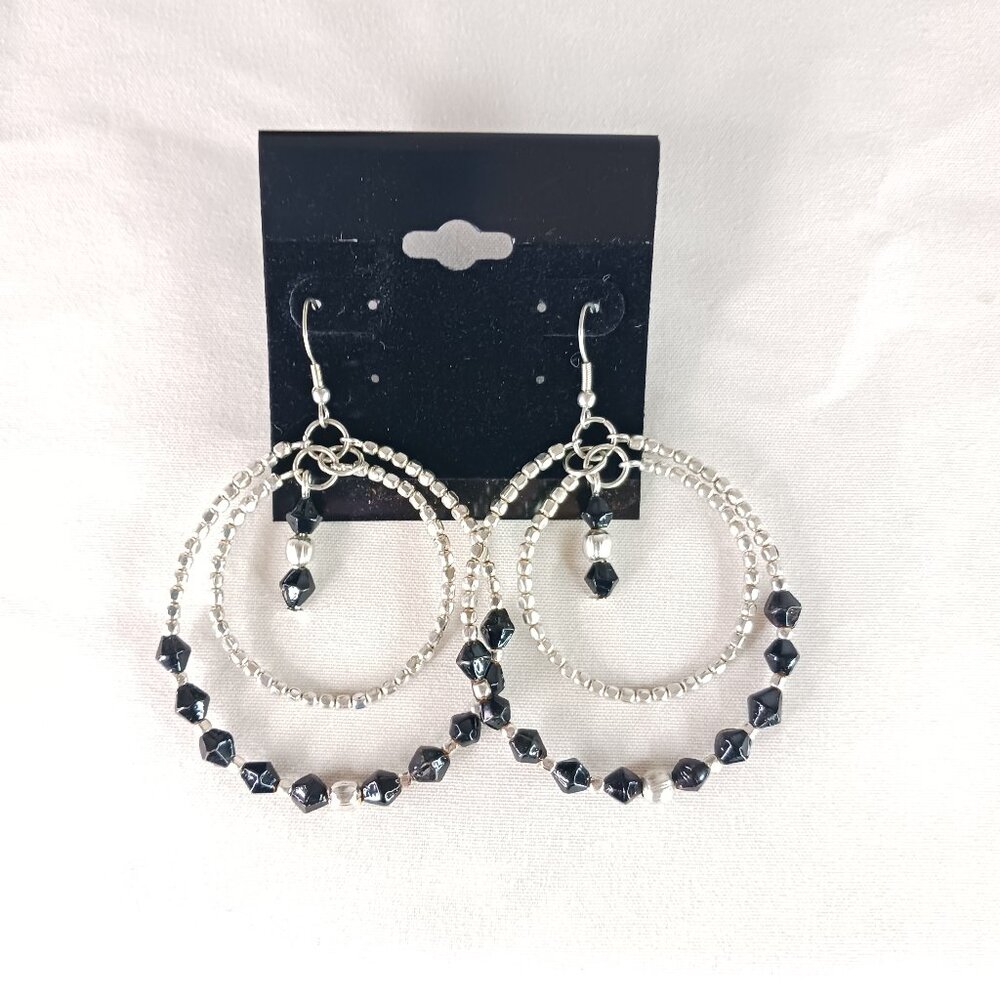 New Circle Silver Earrings